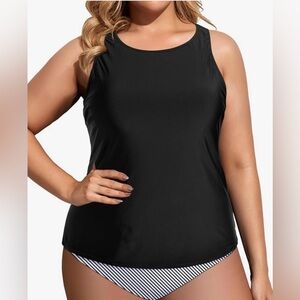 NWT Holipick Black Tankini Top
